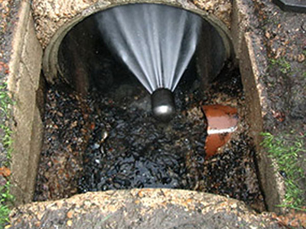 Гидродинамическая промывка канализации